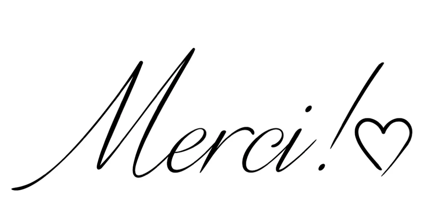 Verre à vin - Merci!